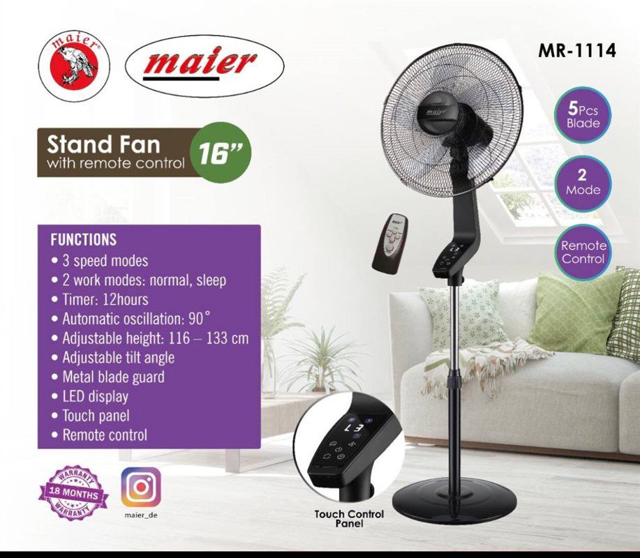 پنکه ایستاده مایر مدل Maier MR-1114