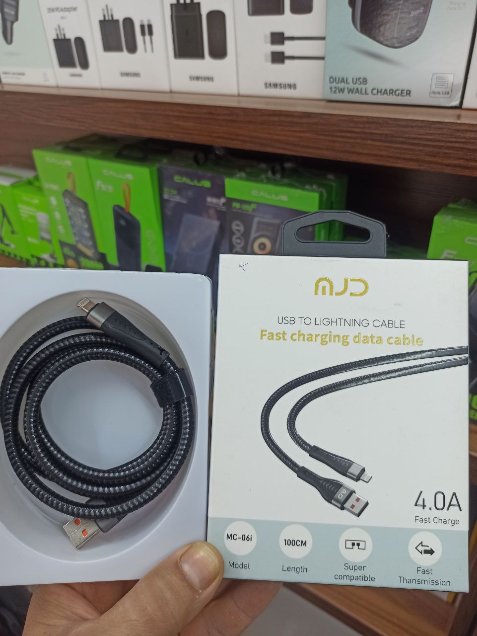 کابل شارژ یو اس بی به لایتنینگ آیفون MJD